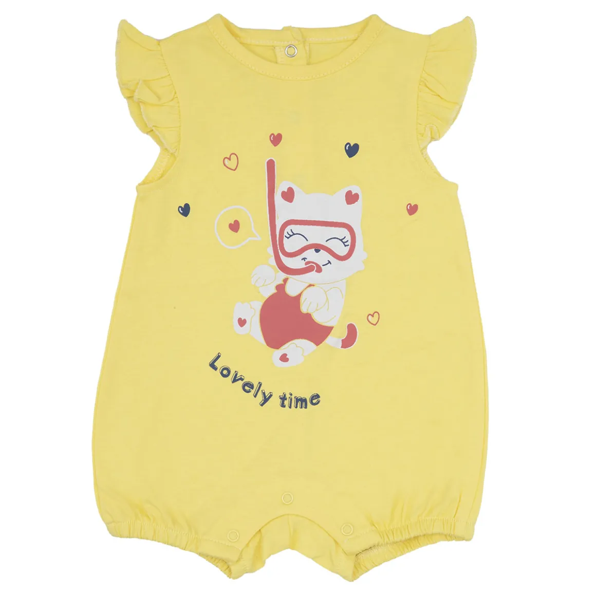 Pagliaccetto jersey bimba giallo