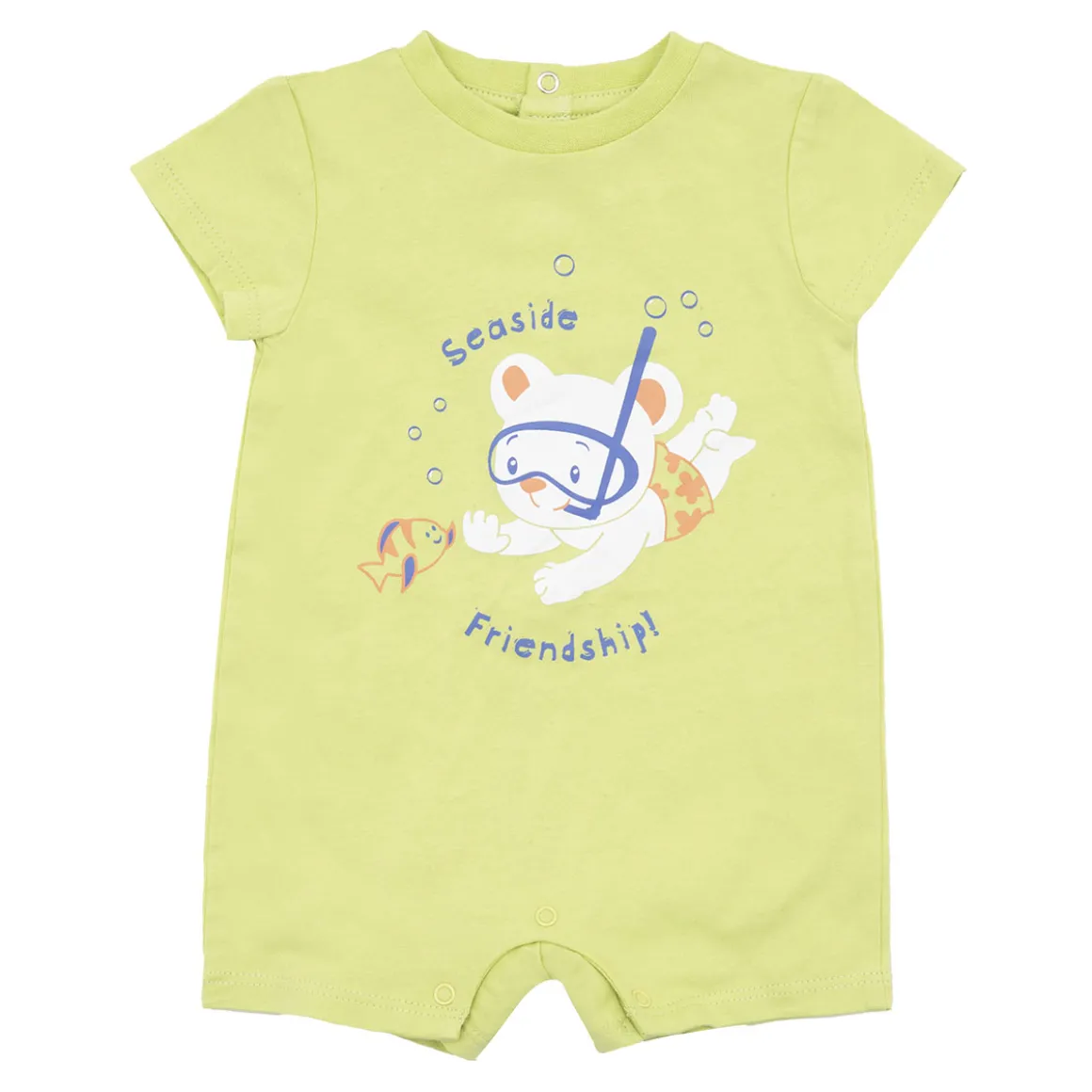 Pagliaccetto neonato verde sea side