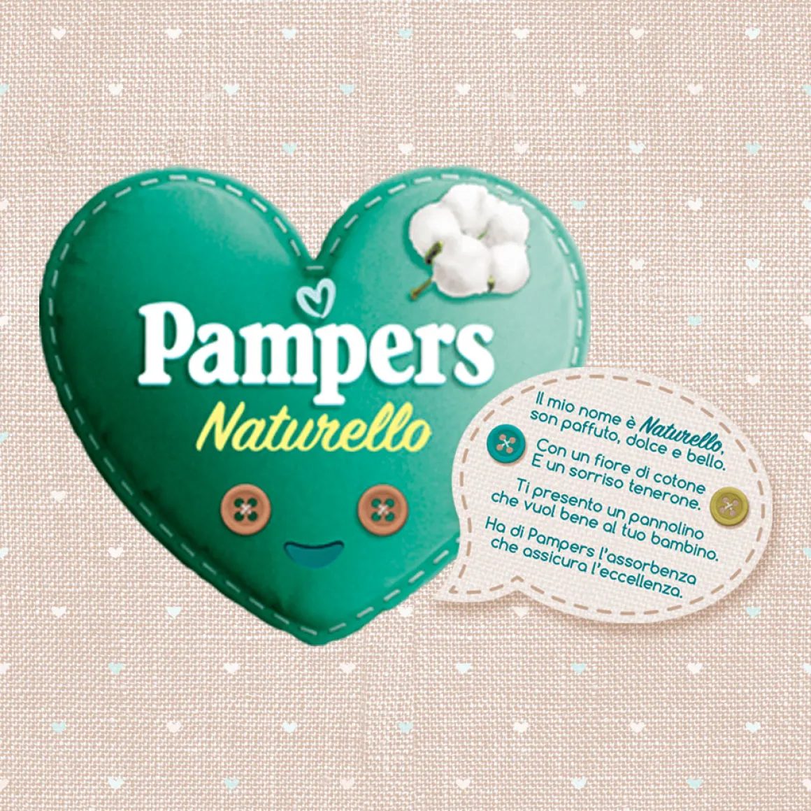 Pampers naturello 0% profumo, taglia 3 (4-9 kg) – 22 pz