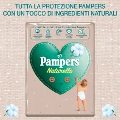 Pampers naturello 0% profumo, taglia 4 (7-18 kg) – 19 pz