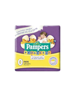 Pampers progressi micro taglia 0 (1-2.5 kg) – 24 pz