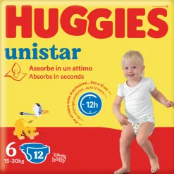 Pannolini bimbo unistar 6 xl 15-30 kg.12 pz. – huggies
