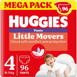 Pannolini little movers mutandina megapack tg.4 – 96 pezzi – huggies