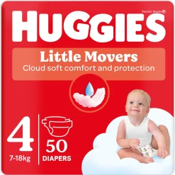Pannolini little movers tg.4 – 50 pezzi – huggies