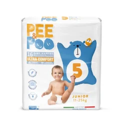Pannolini ultra confort junior tg5 16 pz pee&poo