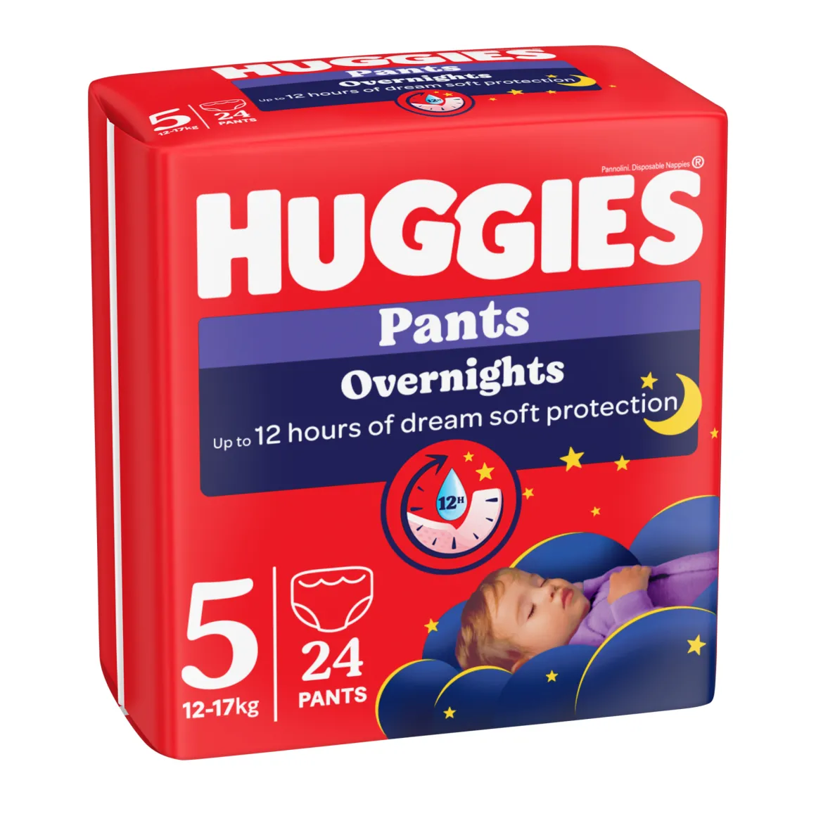 Pannolino overnight mutandina tg. 5 24pz – huggies