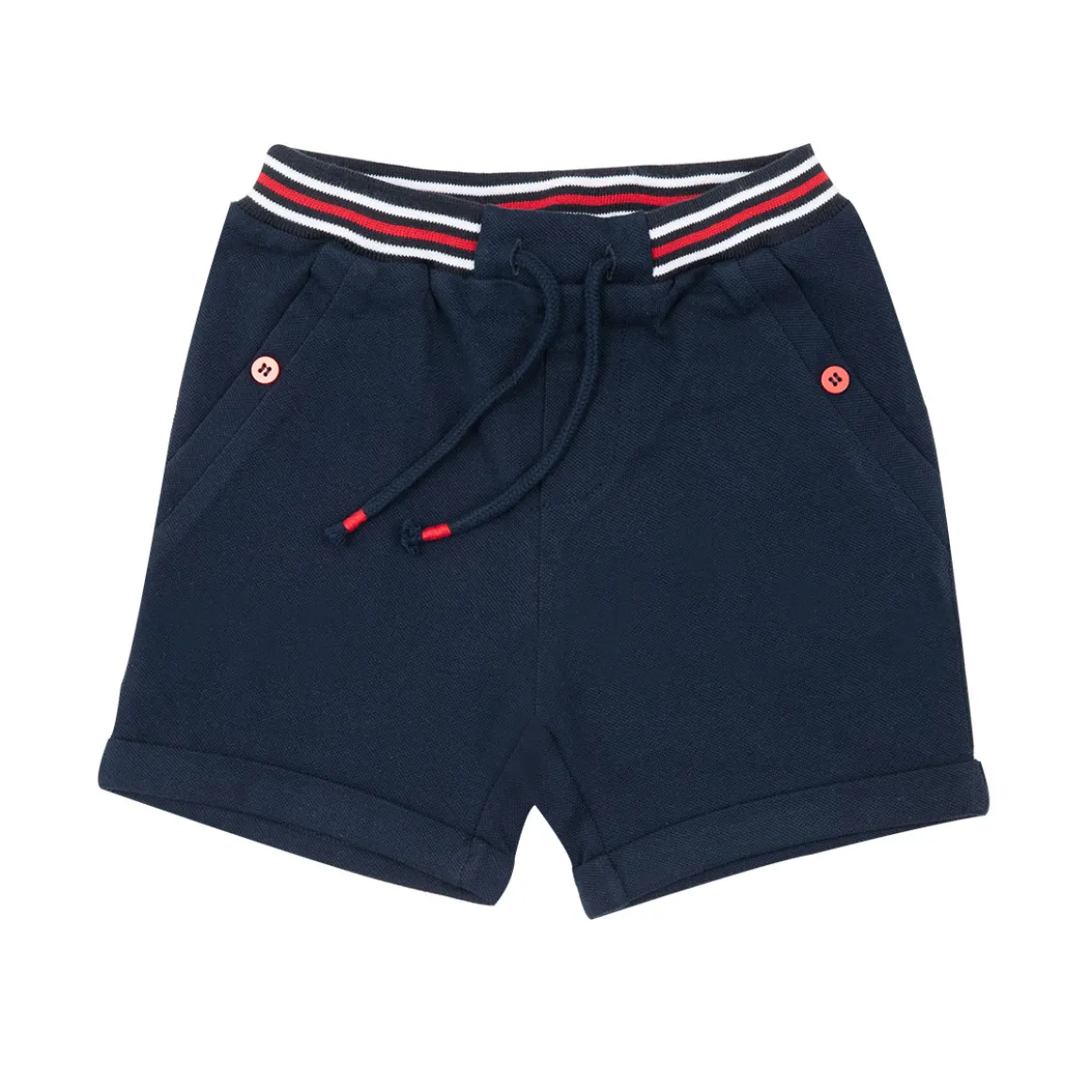 Pantaloncino casual bimbo blu piquet