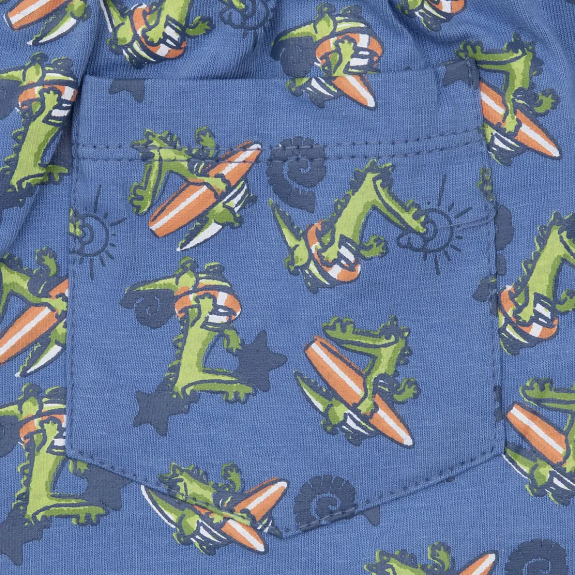 Pantaloncino jersey bimbo blue stampato