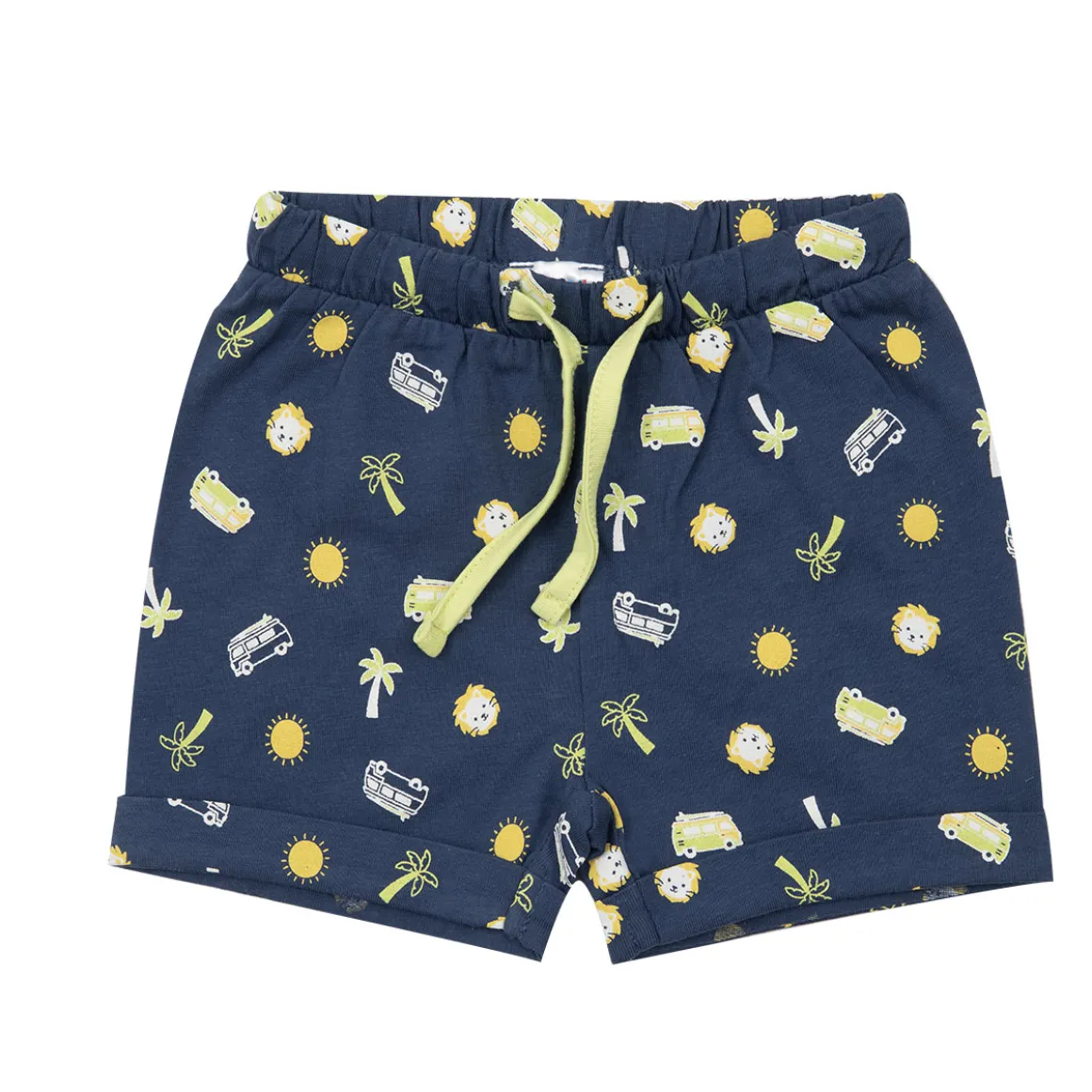 Pantaloncino jersey bimbo blu stampato