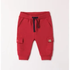 Pantalone felpa rosso con tasconi – dodipetto