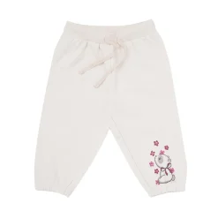 Pantalone felpato bimba beige stampa “animaletto”