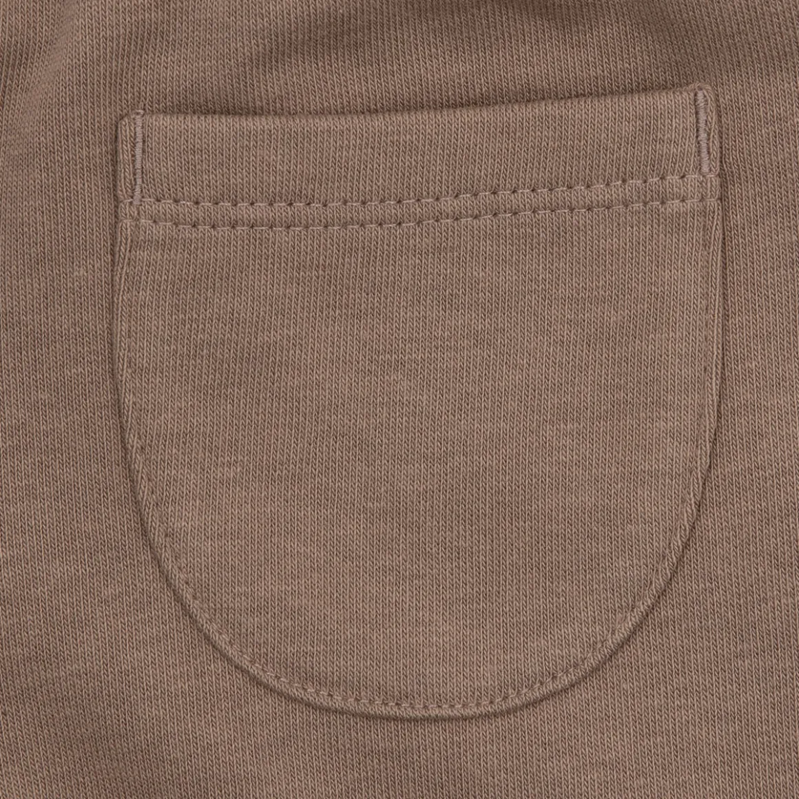 Pantalone felpato bimba marrone stampato