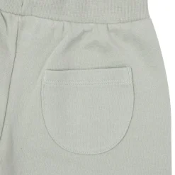 Pantalone felpato bimba verde con stampa