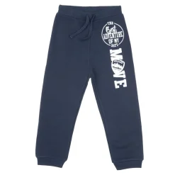 Pantalone felpato bimbo blue “adventure”