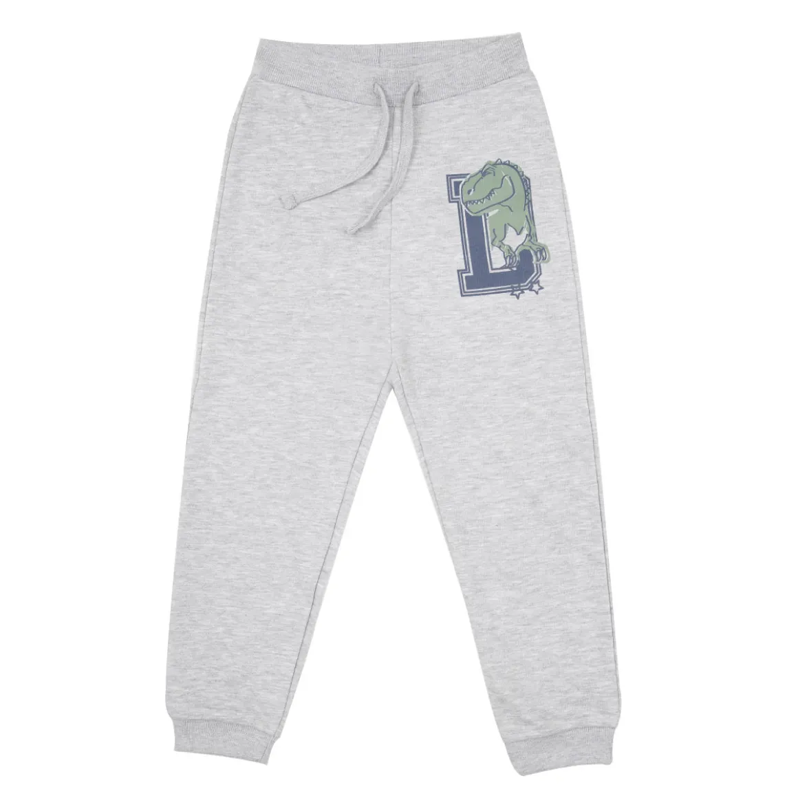 Pantalone felpato bimbo grigio “dino”