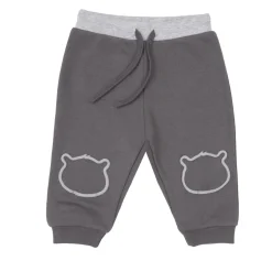Pantalone felpato bimbo grigio scuro