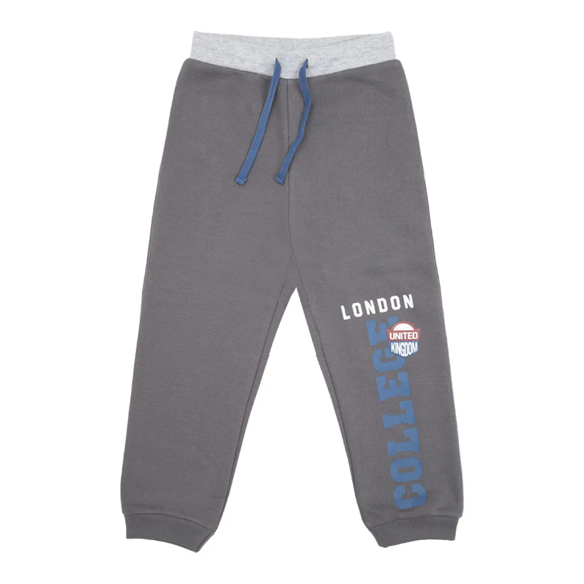 Pantalone felpato bimbo grigio scuro “london”