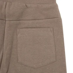 Pantalone felpato bimbo marrone tasconi
