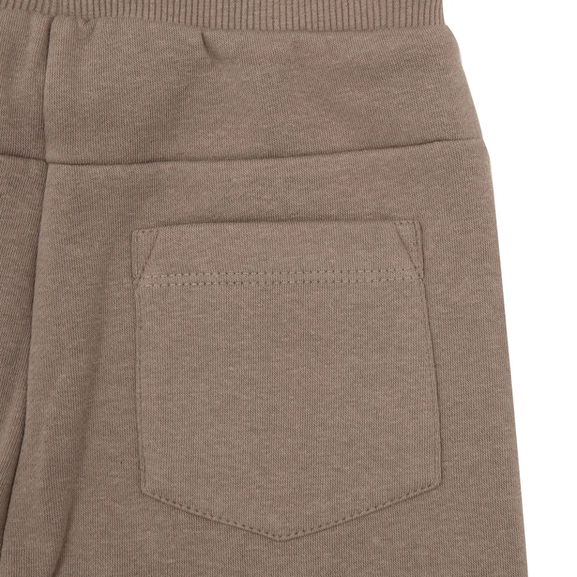 Pantalone felpato bimbo marrone tasconi