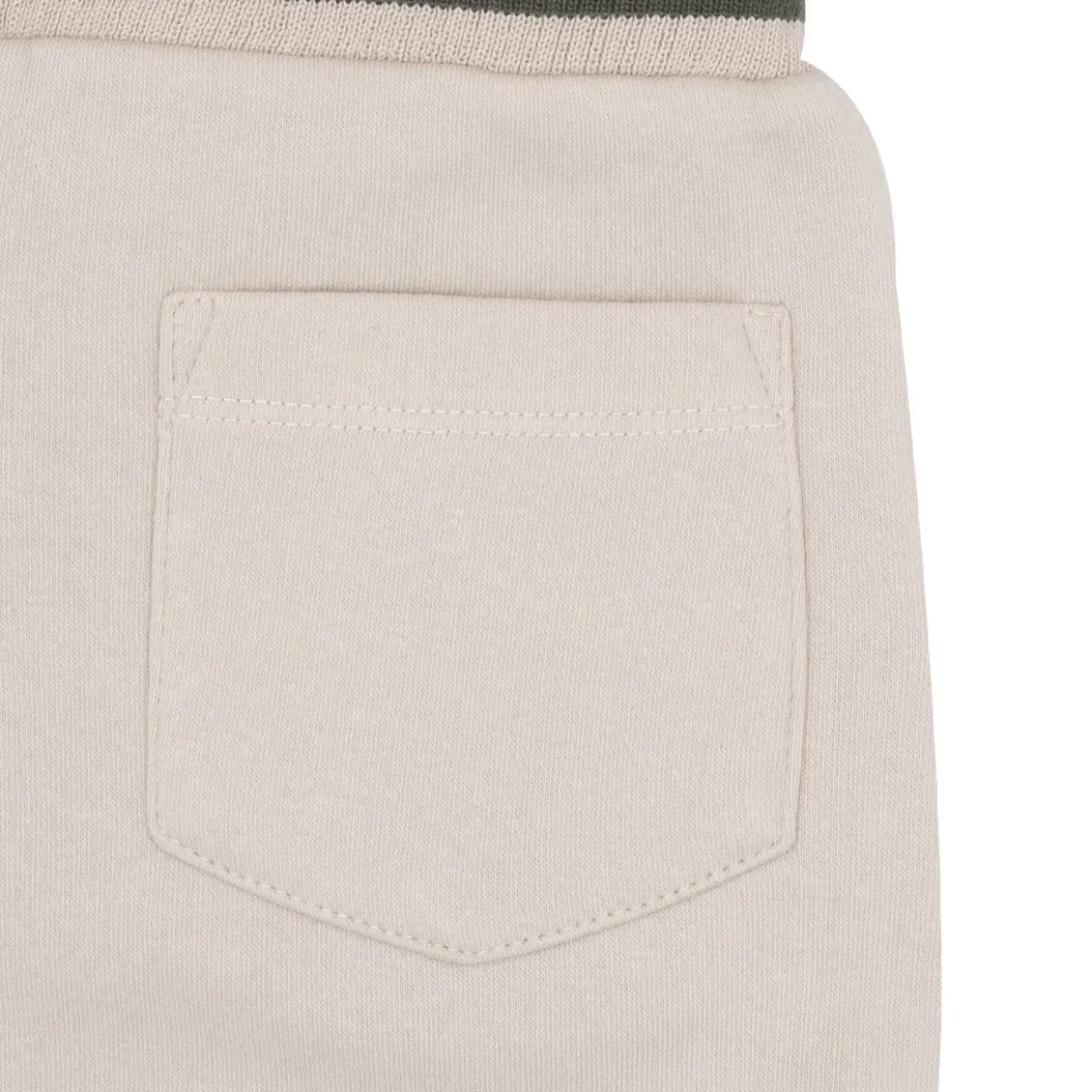 Pantalone felpato bimbo panna stampa “coccodrillo”