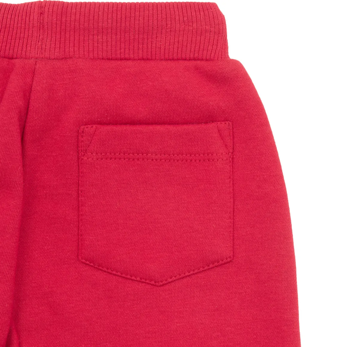 Pantalone felpato bimbo rosso “orsetto”