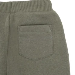 Pantalone felpato bimbo verde con stampa