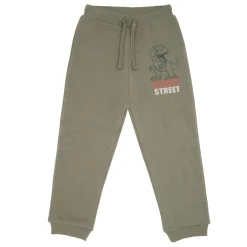 Pantalone felpato bimbo verde stampato
