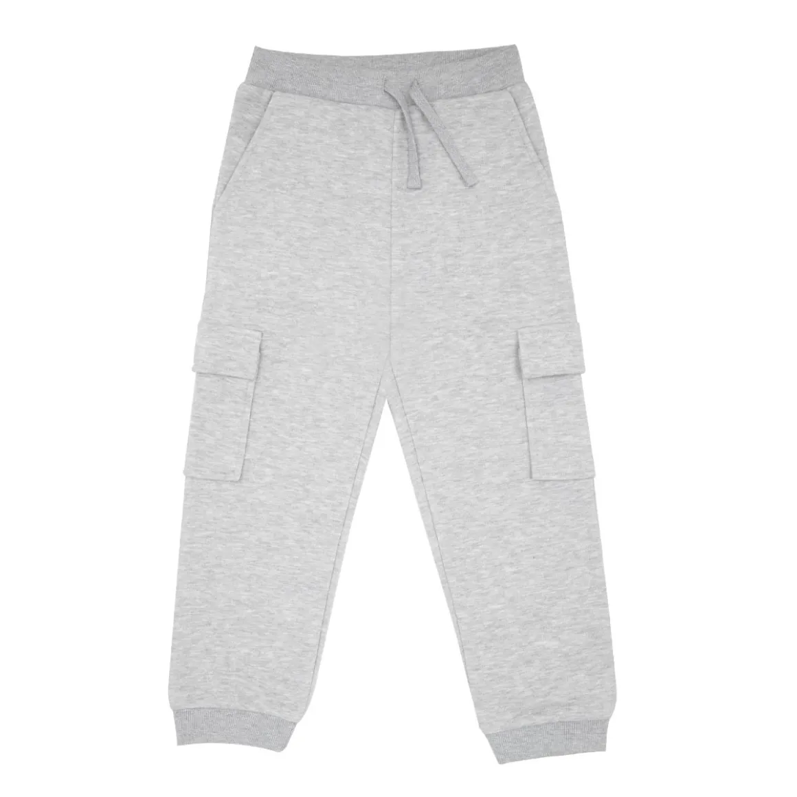 Pantalone felpato “cargo” bimbo grigio con tasche