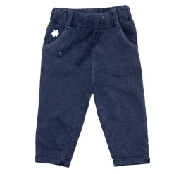 Pantalone finto denim bimba
