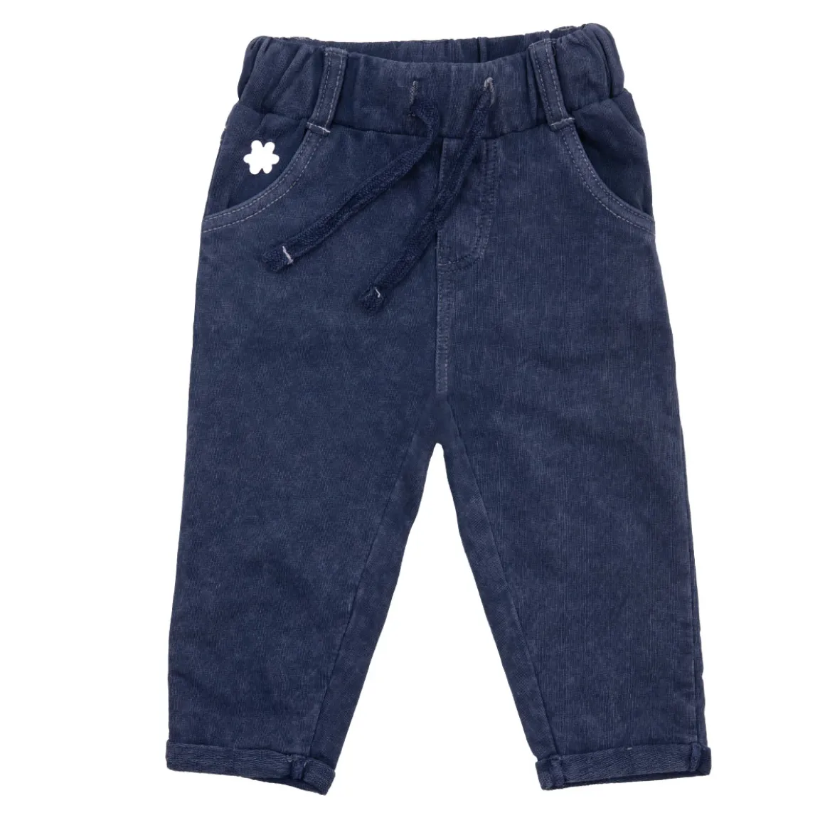 Pantalone finto denim bimba
