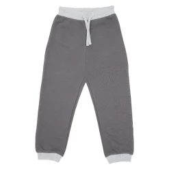 Pantalone french terry bimbo grigio scuro