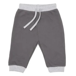 Pantalone french terry bimbo grigio scuro