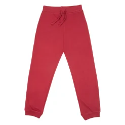 Pantalone french terry bimba rosso
