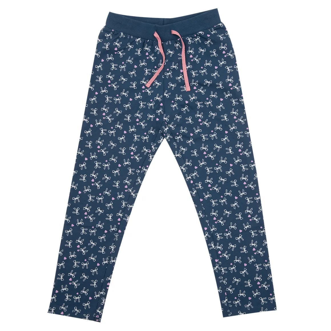 Pantalone french terry bimba blu stampato