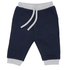 Pantalone french terry bimbo blu/grigio