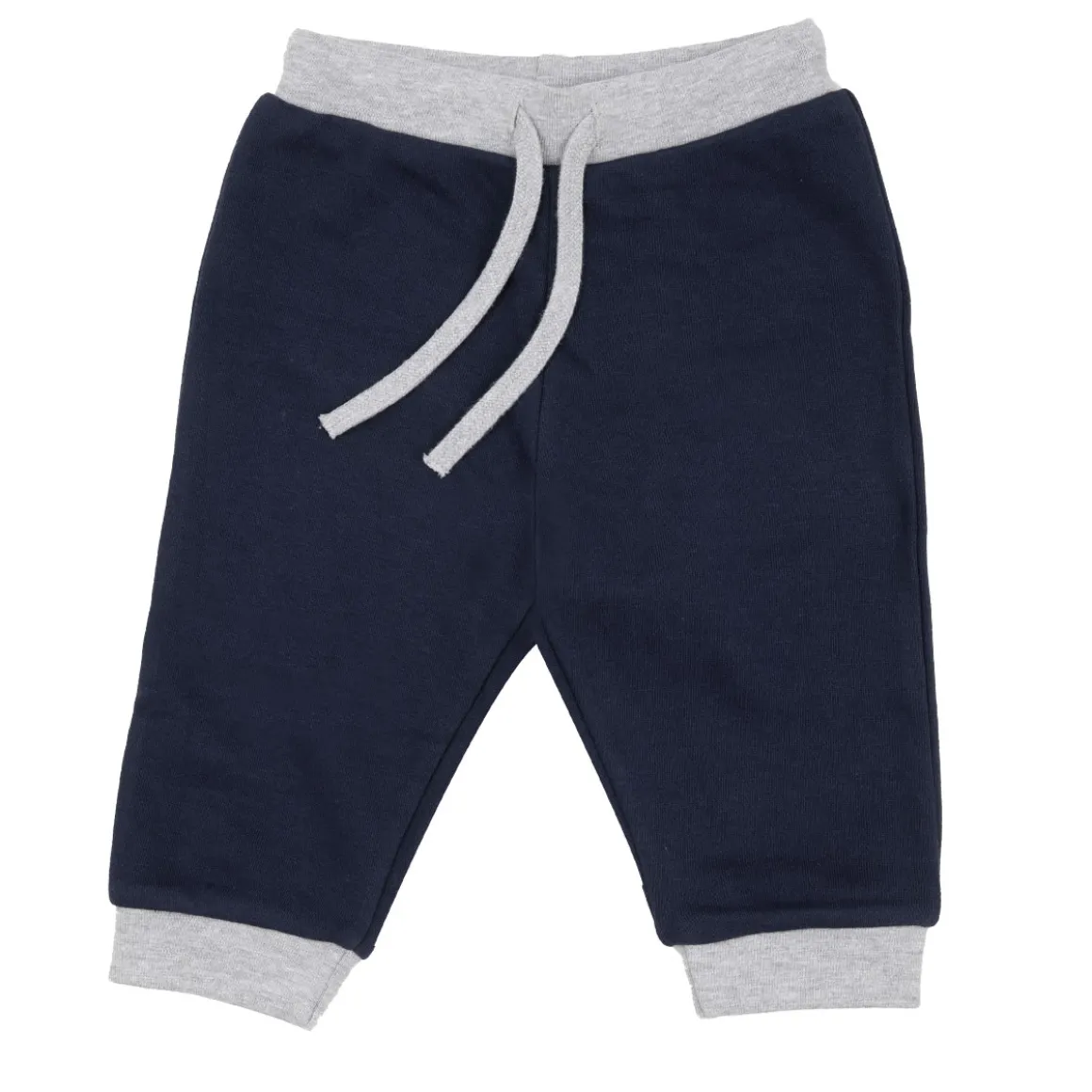 Pantalone french terry bimbo blu/grigio