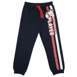 Pantalone lungo blu con stampa