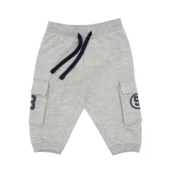 Pantalone sportivo bimbo felpato grigio
