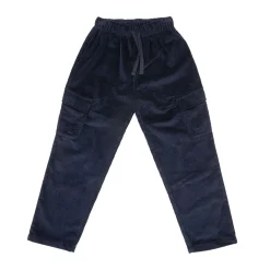 Pantalone velluto bimbo blue