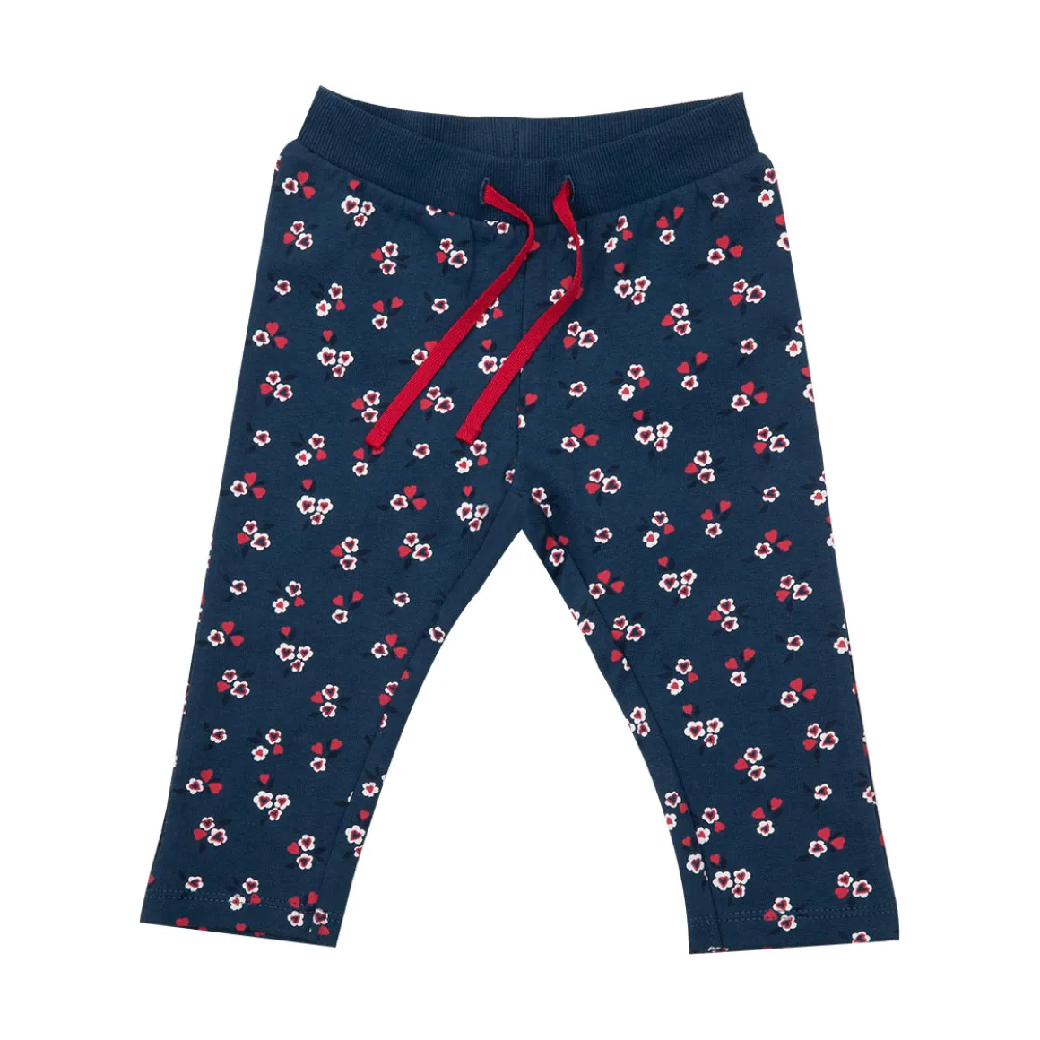 Pantaloni blu lunghi bimba con allover
