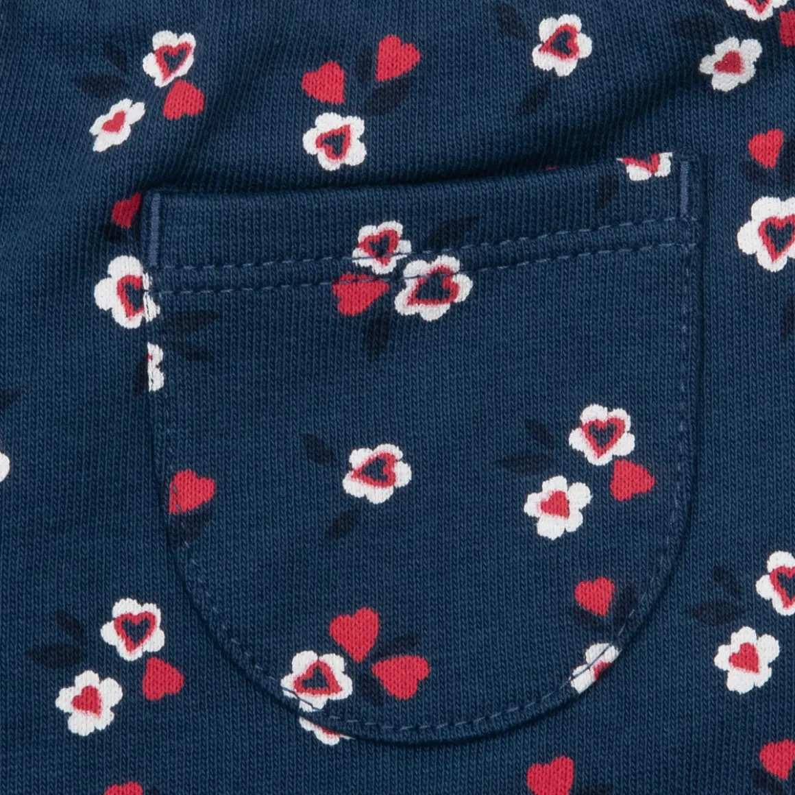 Pantaloni blu lunghi bimba con allover
