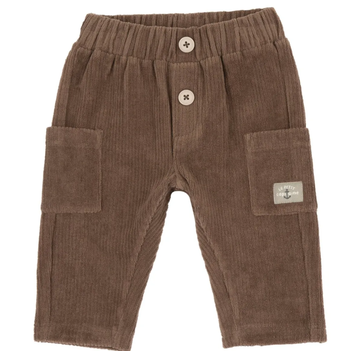 Pantaloni ciniglia a coste marrone – chicco