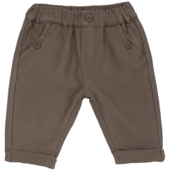 Pantaloni felpa marrone con bottoni – chicco