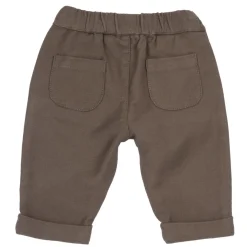 Pantaloni felpa marrone con bottoni – chicco
