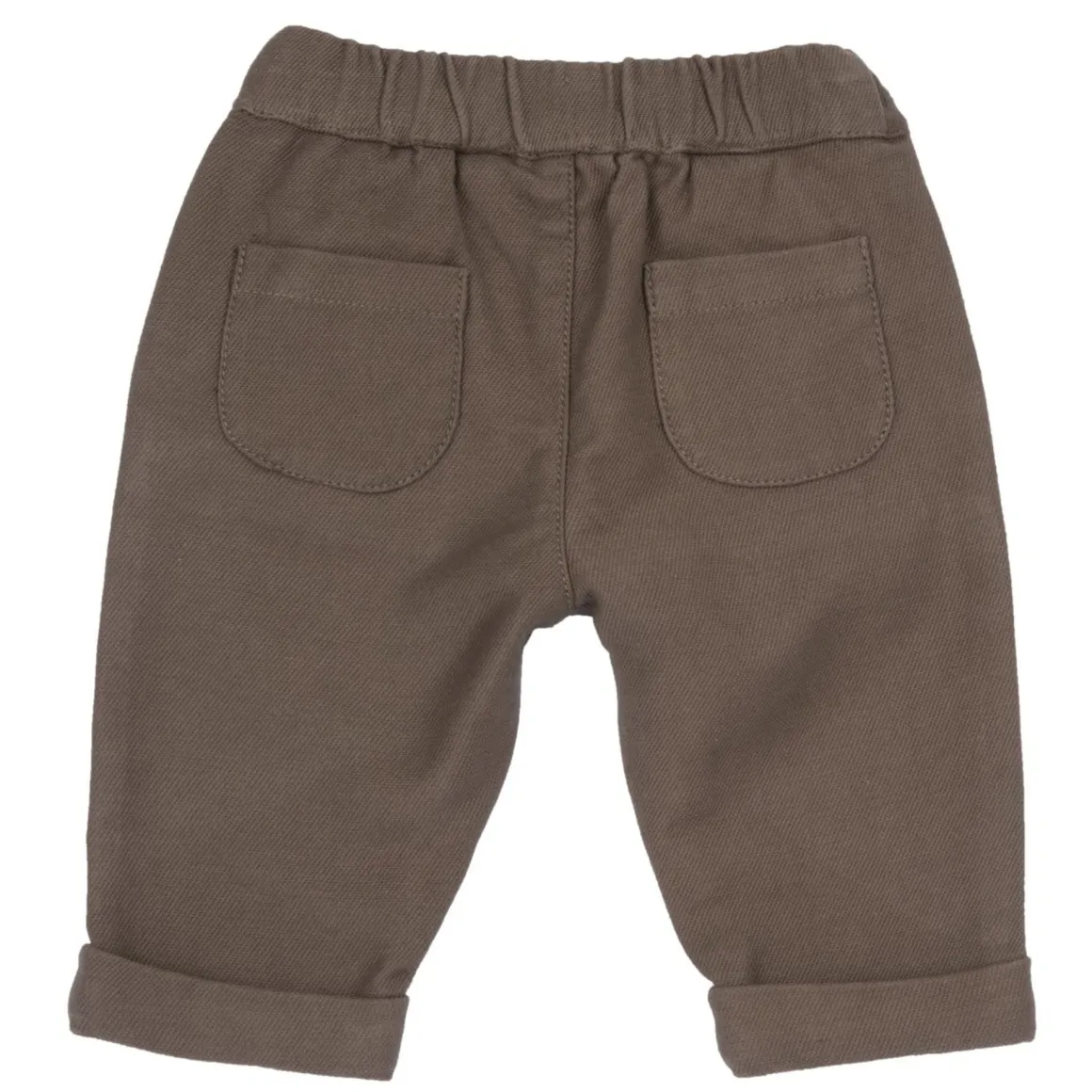 Pantaloni felpa marrone con bottoni – chicco