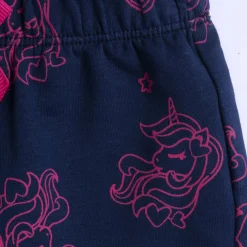 Pantaloni fleece blu fantasia unicorno – chicco