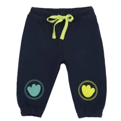 Pantaloni fleece blu impronte – chicco