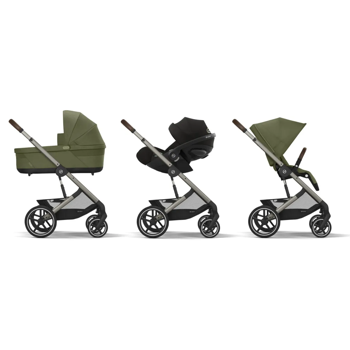 Passeggino balios s lux tpe moss green khaki – cybex