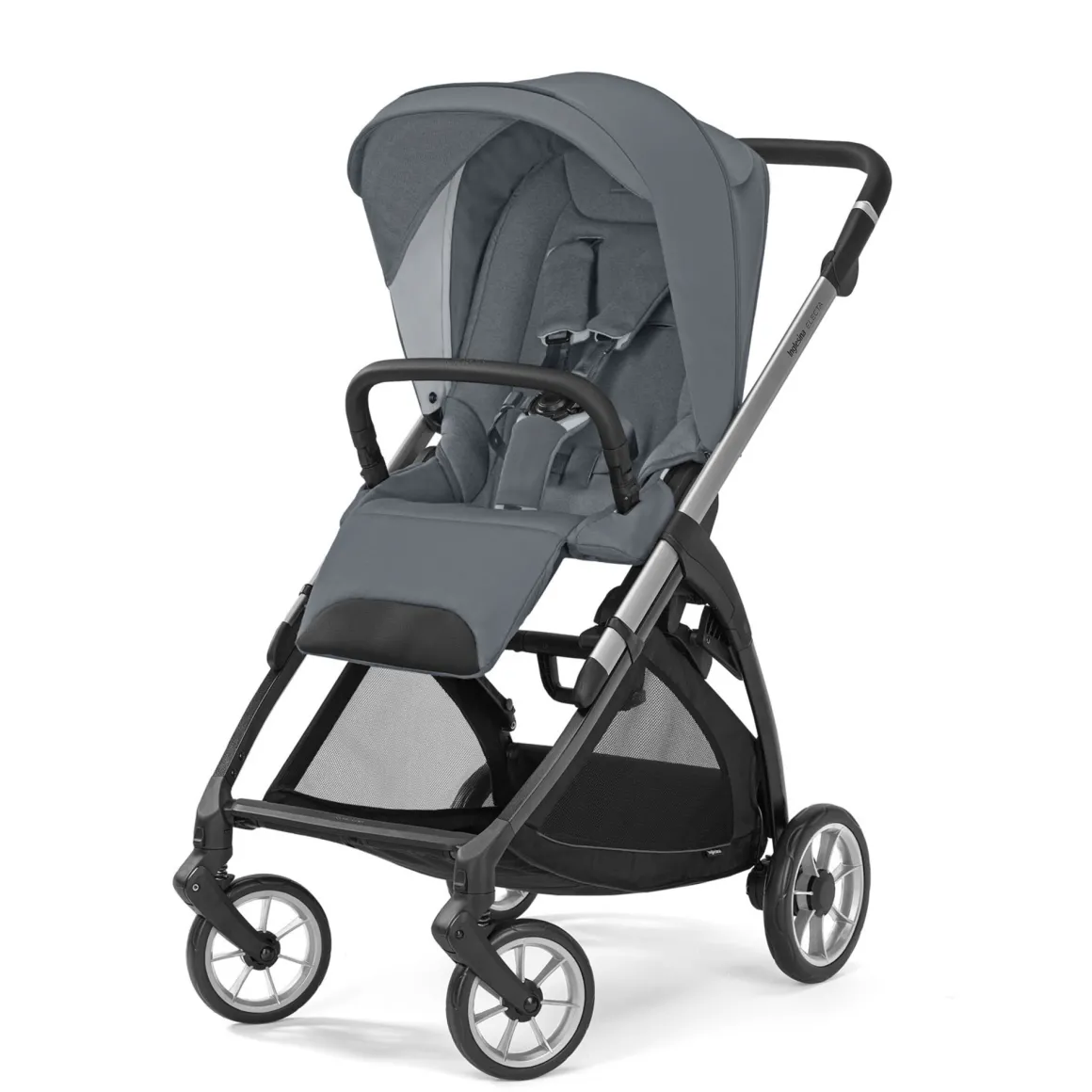 Passeggino electa silver black colore union grey – inglesina