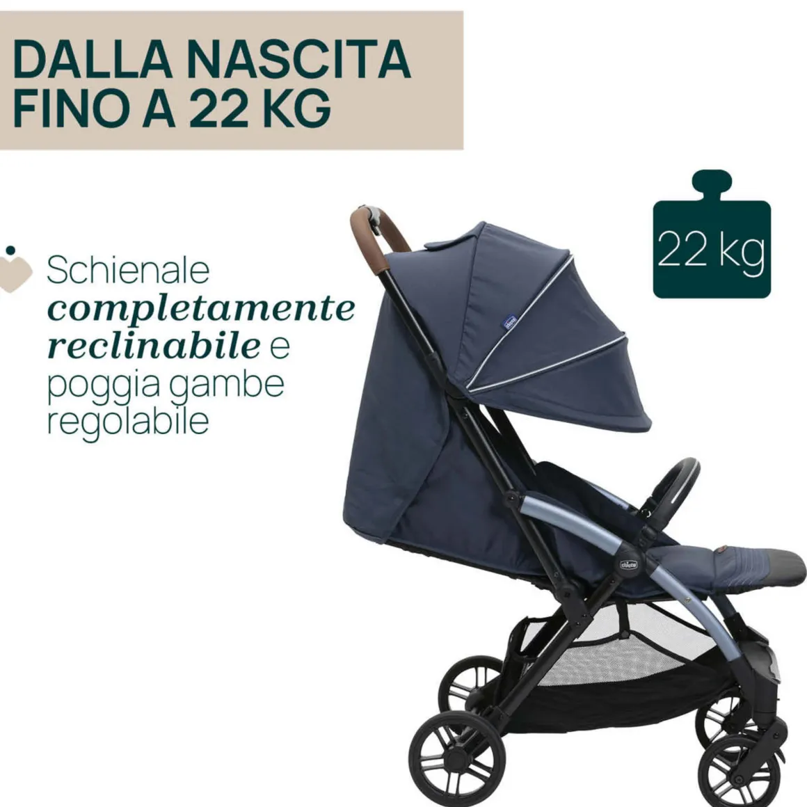 Passeggino goody xplus radiant blue – chicco